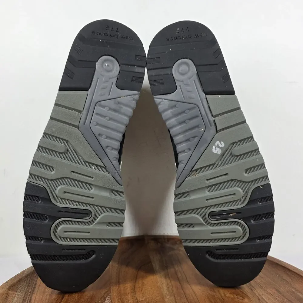 New Balance 998 Made In USA Mens Black Silver Size 12 Athletic Shoes U998BL